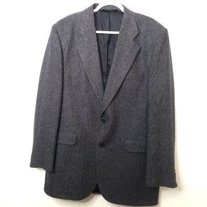 AMERICAN TREND - Lambs Wool Gray Herringbone Blazer Jacket 42L